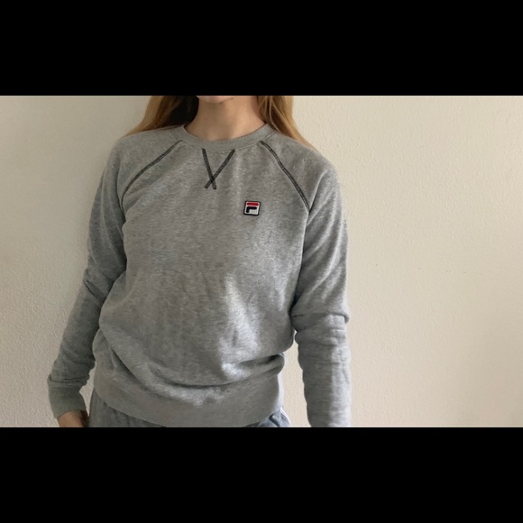 Gray Fila Crew Neck - Picture 2 of 3